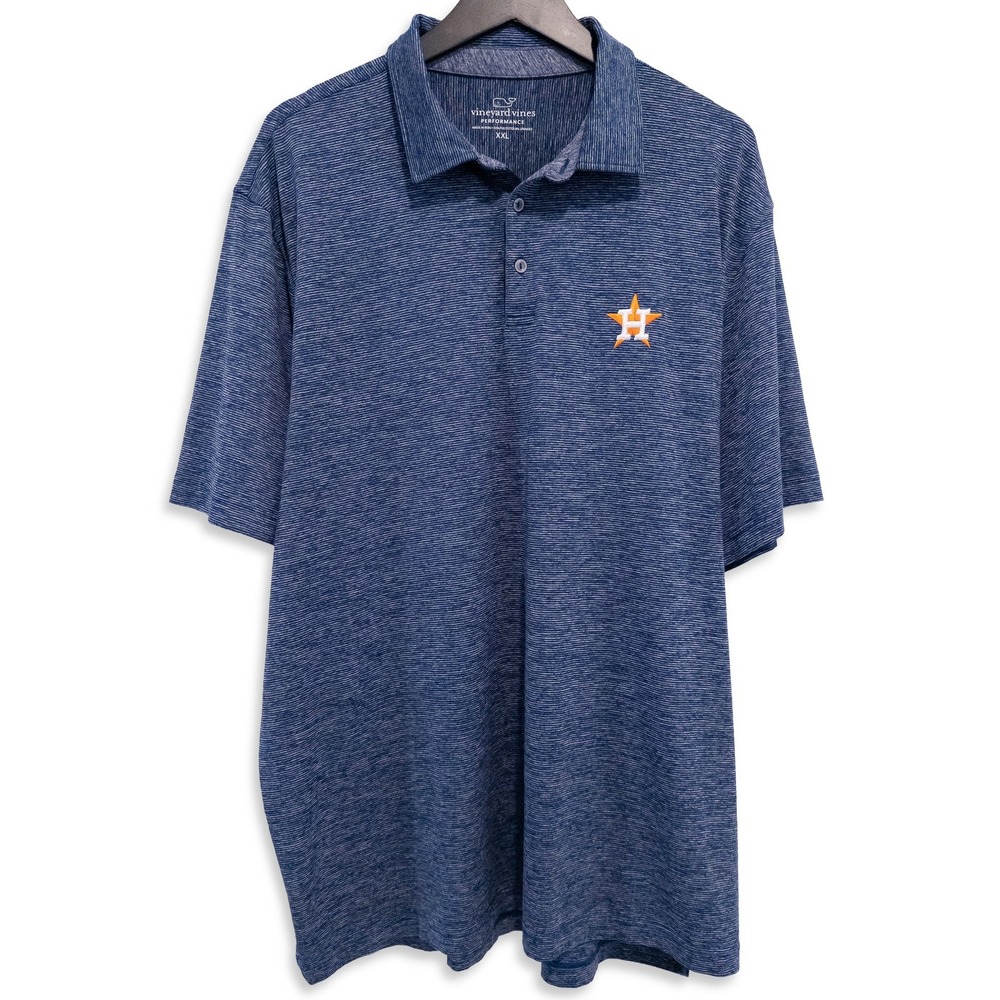 Vineyard Vines Performance Polo Shirt Mens XXL Houston Astros MLB Baseball Fan